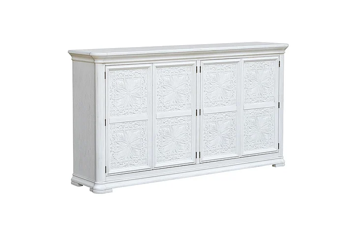 Cottage Creek Savannah 4 Doors Cabinet in White 6881-1058