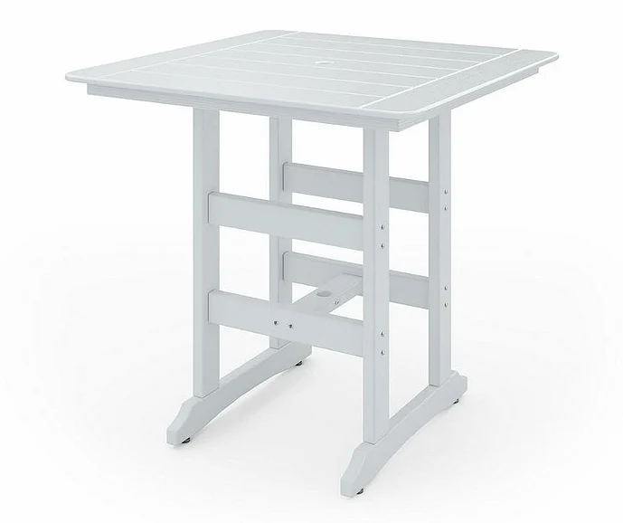 SoPoly 44" Savannah Square Bar Table in Stone Mountain Gray SAVB44-ST-ST