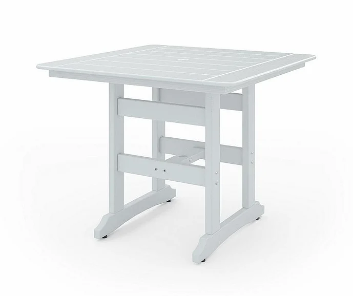 SoPoly 44" Savannah Square Counter Table in Stone Mountain Gray SAVC44-ST-ST