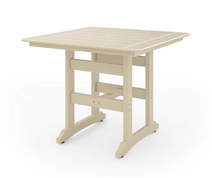 SoPoly 44" Savannah Square Counter Table in Tybee Sand SAVC44-TY-TY