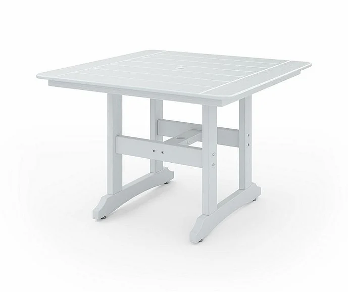 SoPoly 44" Savannah Square Dining Table in Stone Mountain Gray SAVT44-ST-ST