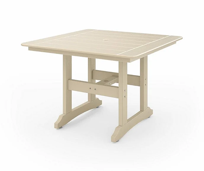 SoPoly 44" Savannah Square Dining Table in Tybee Sand SAVT44-TY-TY