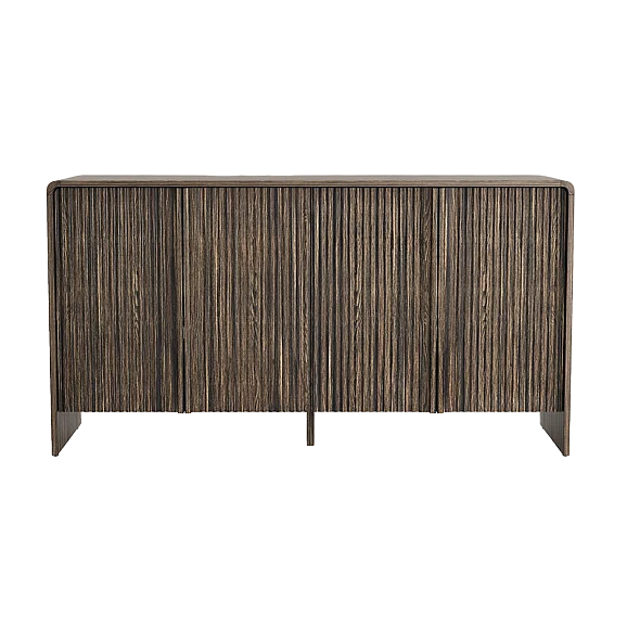 Manhattan Comfort Novara 4-Door Sideboard in Jacobean Walnut SB1671-2