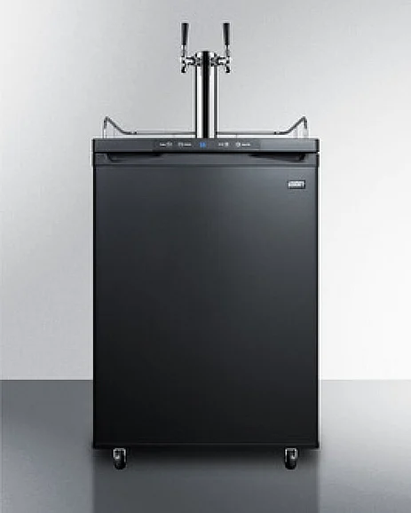 Summit 24" Wide Built-In Kegerator in Black SBC635MBITWIN