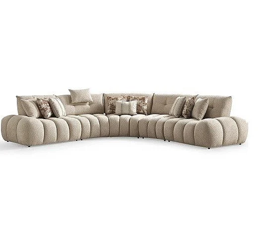 Whiteline Modern Lune Sectional in Taupe SC2051F-TAU