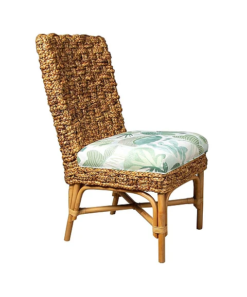 Capris Furniture 310 Side Chair in Braided Hyacinth SC310 CUSTOM ITEM