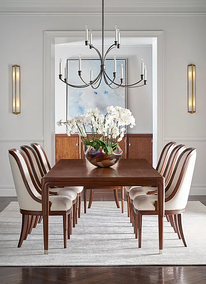 Theodore Alexander Dorchester 9pc Dining Table Set in Mayfair
