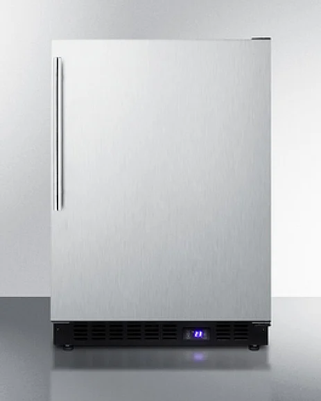 Summit 24" Wide Built-In All-Freezer With Icemaker SCFF53BXCSSHVIM