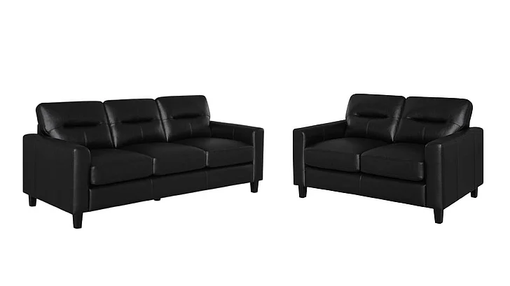 Coaster Scotland 2pc Living Room Set in Black
