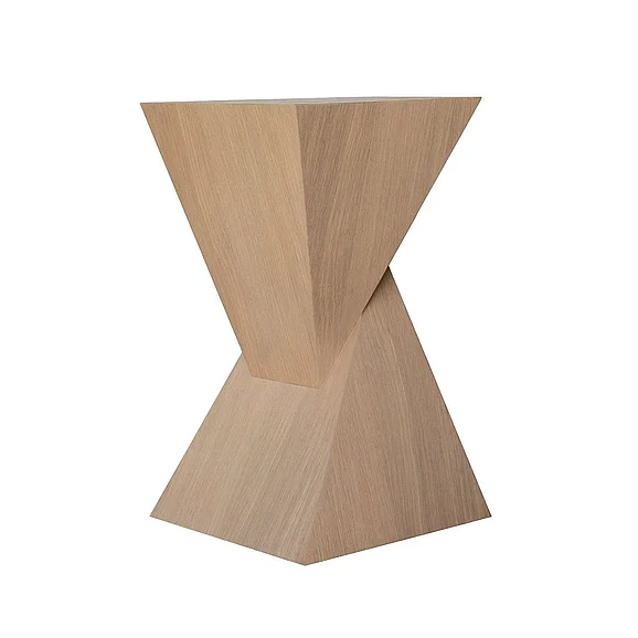Worlds Away Scout Sculptural Occassional Table in Natural Oak SCOUT NO