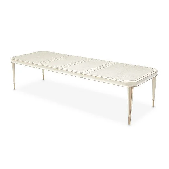 AICO La Rachelle Rectangular Dining Table in Medium Champagne 9034000-136