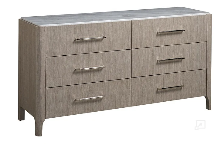 Universal Furniture Modern Soren Dresser in Onyx in Pumice 964040