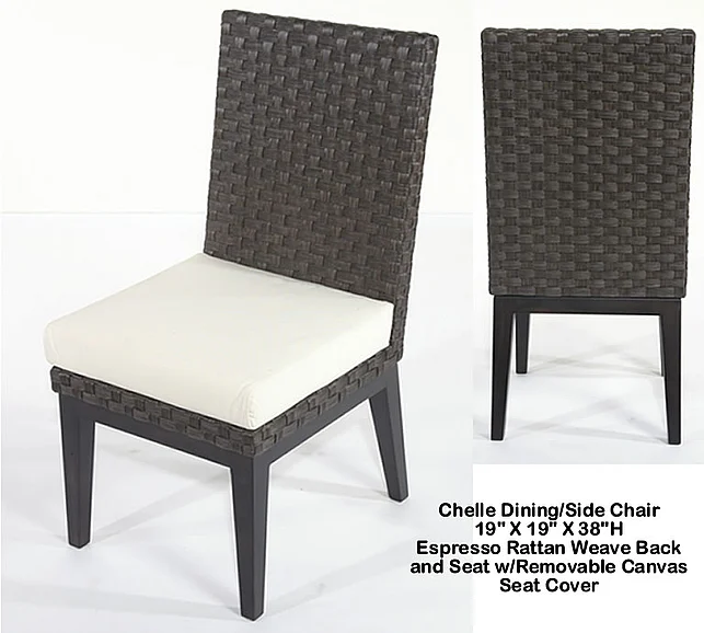 Indo Puri Chelle Side Chair in Espresso (Set of 2)