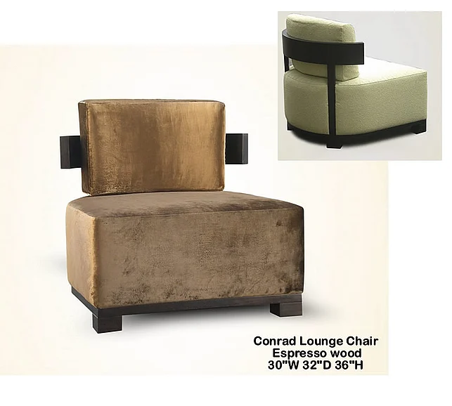 Indo Puri Conrad Lounge Chair in Espresso