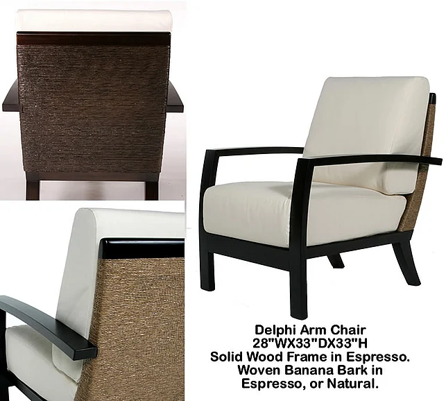 Indo Puri Delphi Arm Chair in Natural