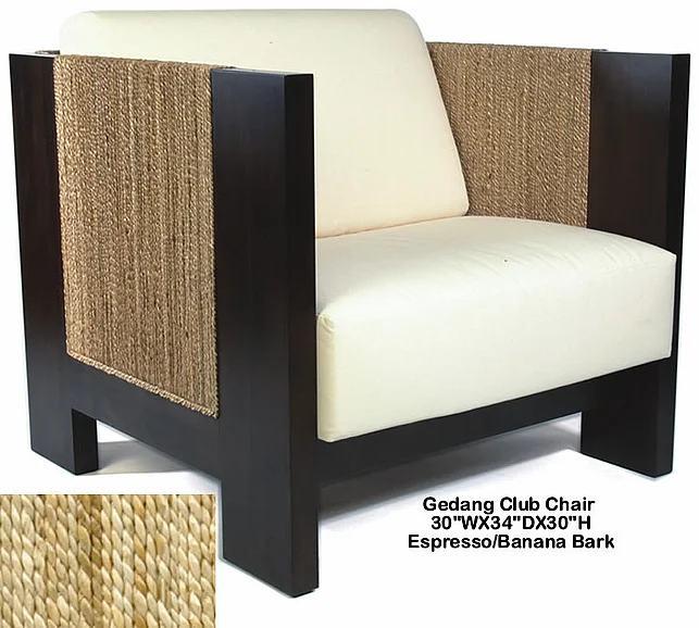 Indo Puri Gedang Club Chair in Espresso