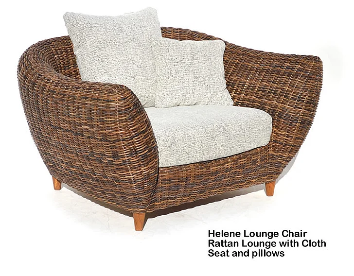 Indo Puri Helene Rattan Lounge Chair