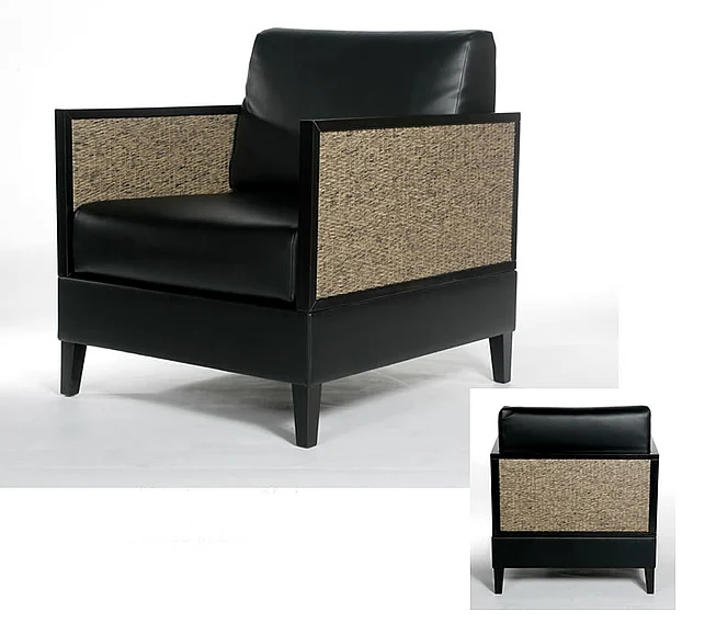Indo Puri Kota Lounge Chair in Espresso