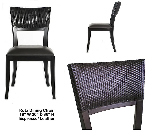 Indo Puri Kota Dining Chair in Espresso (Set of 2)
