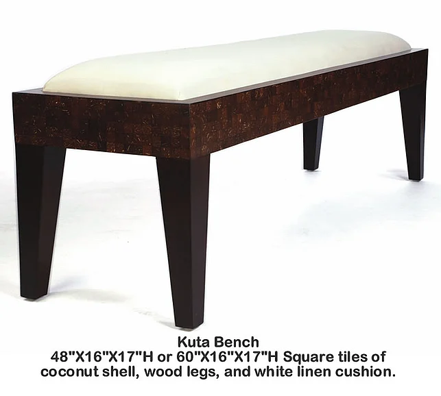 Indo Puri Kuta 48" Bench