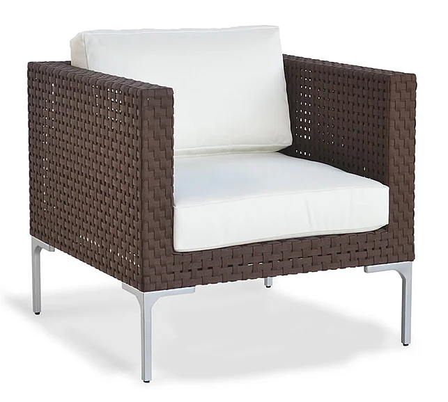 Indo Puri New Maverick Outdoor Lounge Chair in Dark Brown