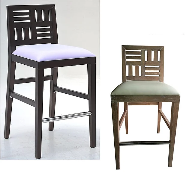 Indo Puri Quatro Bar Stool in Latte (Set of 2)
