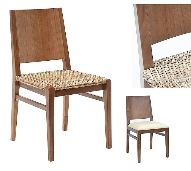 Indo Puri Valeria Side Chair in Light Beige (Set of 2)