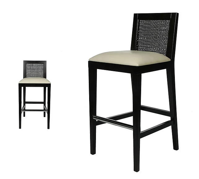 Indo Puri Variani Bar Stool in Espresso (Set of 2)