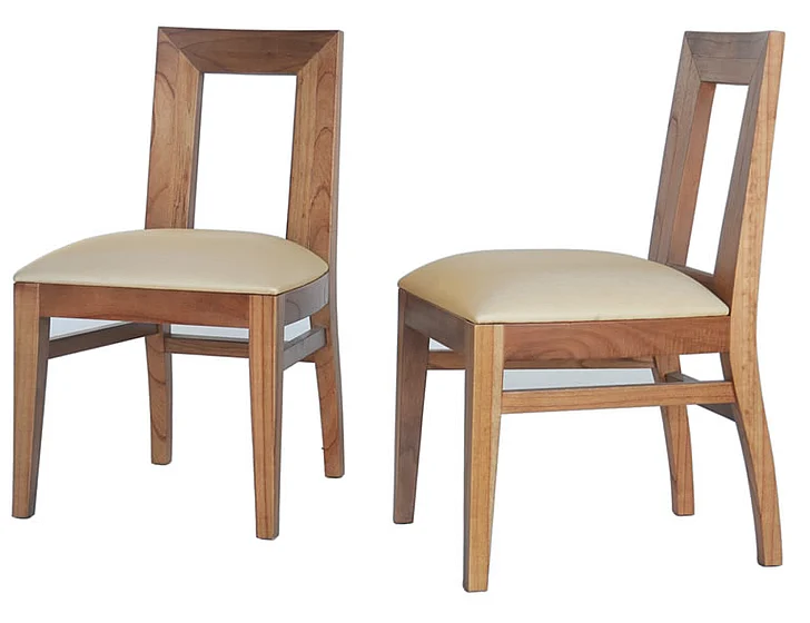 Indo Puri Verena Side Chair in Light Walnut (Set of 2)