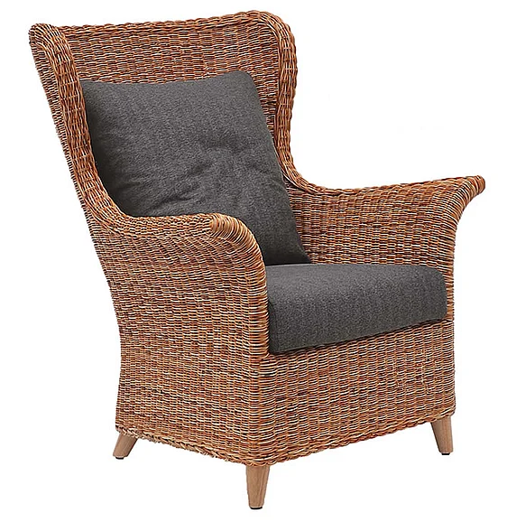 Indo Puri Wing Lounge Chair in Red