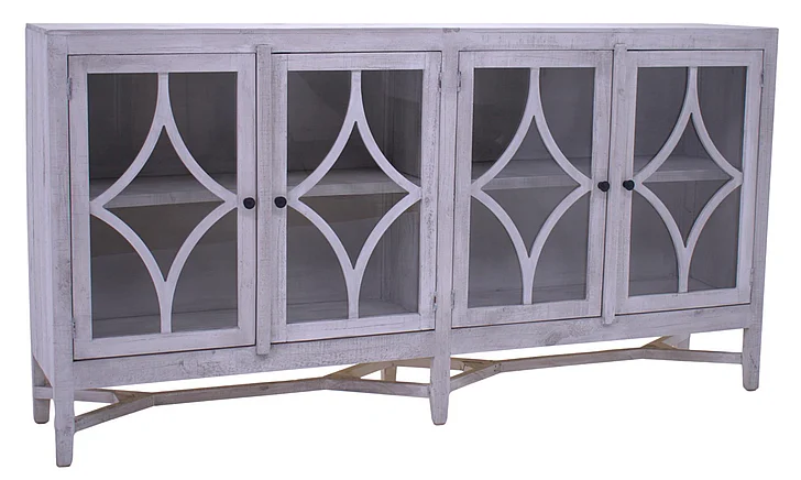 Split Nickel Selena 4 Door Console Bone MIC-SELENA-4DC | S5B44