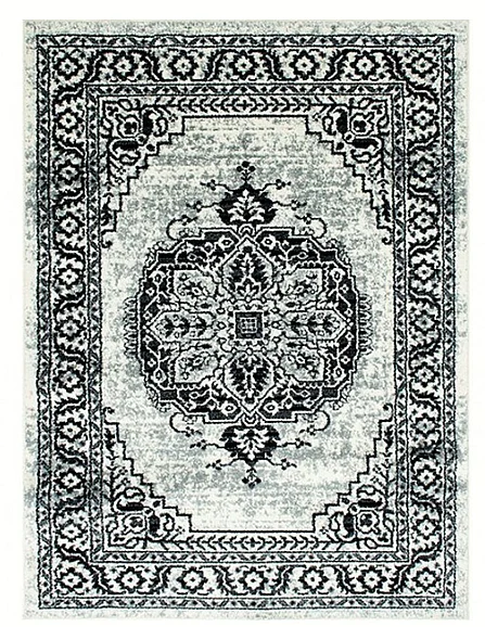Furniture of America Serang 5' x 7' Area Rug in Gray/Black RG5203