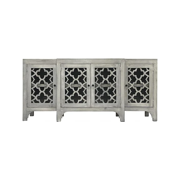 Split Nickel Serenity 4 Door Console | COSER414