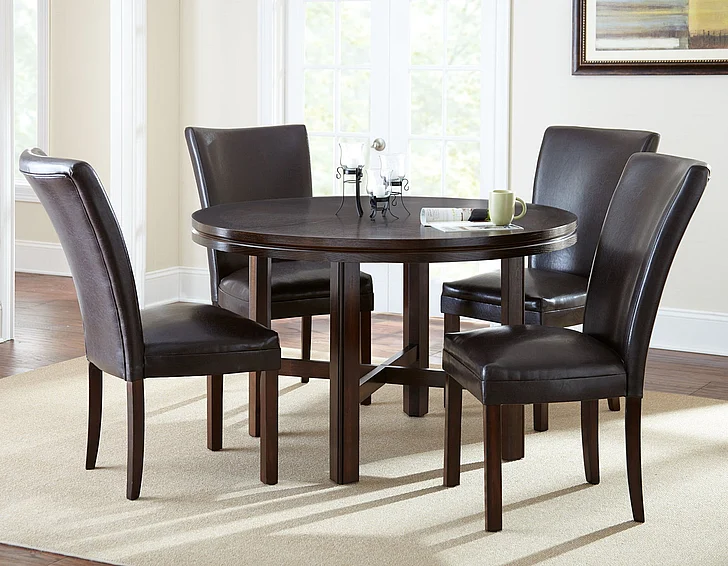 Steve Silver Hartford 7-Piece Dining Set in Espresso
