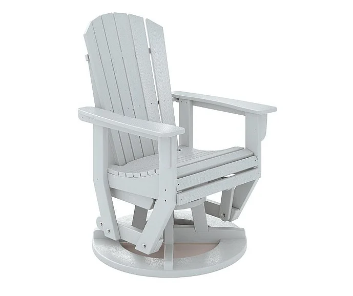 SoPoly St. Simons Swivel Glider in Stone Mountain Gray SFTSG2-ST-ST