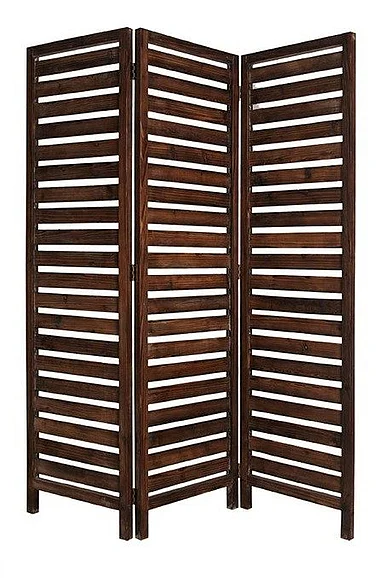 Screen Gems Natural Wood Industrial Fortress Screen SG-103
