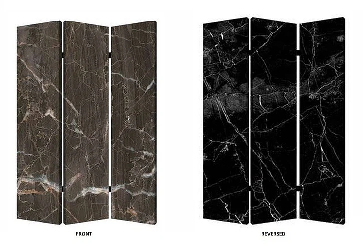 Screen Gems Contemporary Canvas Black Marble Screen SG-176