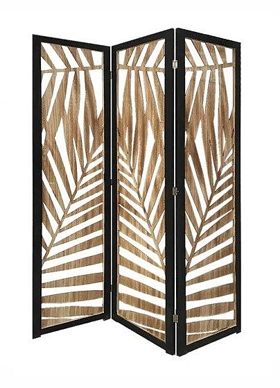 Screen Gems 3 Panel Papete Screen SG-363 Brown