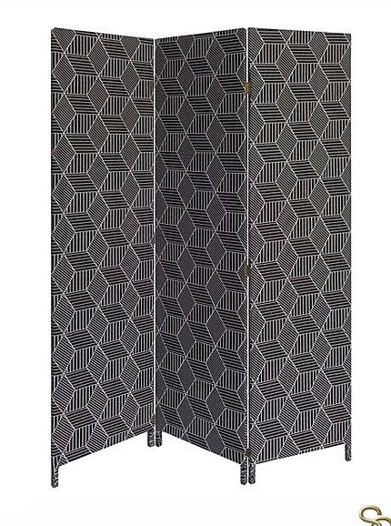 Screen Gems 3 Panel Fabric Kelvin Screen SG-382