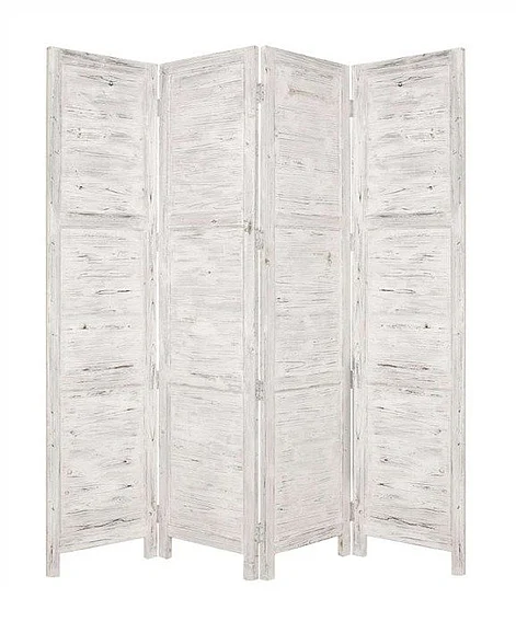 Screen Gems Coastal Rustic Nantucket Screen In White SG-53