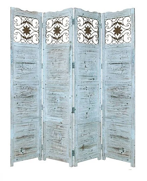 Screen Gems Coastal Rustic Nantucket Screen In Blue SG-54