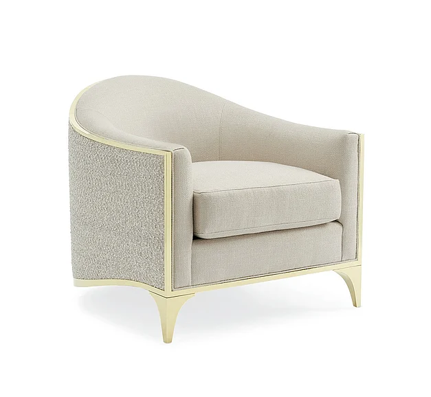 Caracole Furniture Signature Simpatico The Svelte Chair in Majestic Gold SGU-017-232-A
