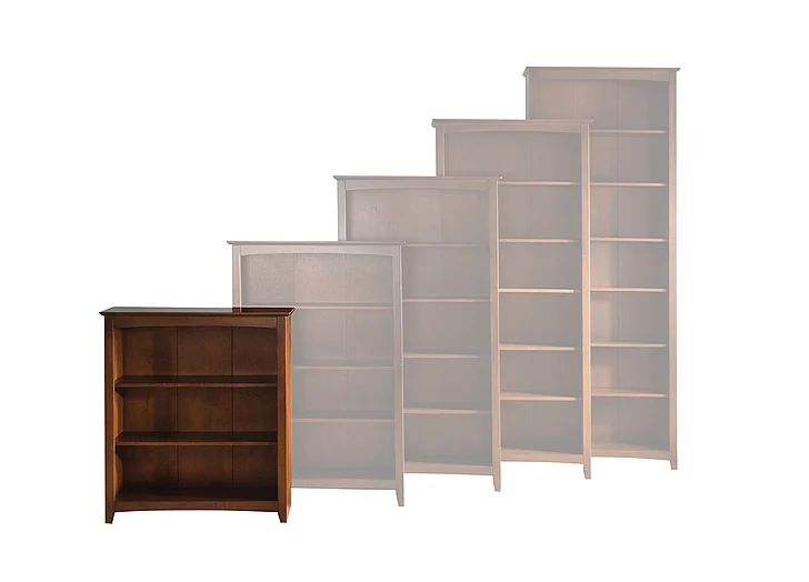John Thomas Furniture Home Accents Shaker Bookcase in Espresso SH581-3223A