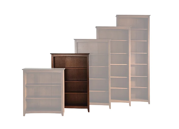 John Thomas Furniture Home Accents Shaker Bookcase in Espresso SH581-3224A