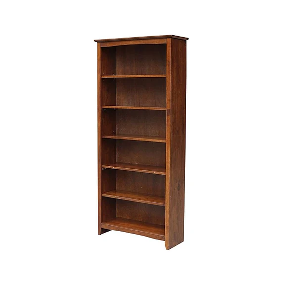 John Thomas Furniture Home Accents Shaker Bookcase in Espresso SH581-3227A