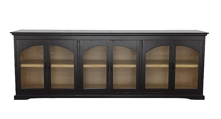 Split Nickel Shaw 6 Door Console V-SHAW-6DC | COS546
