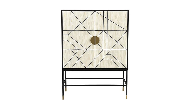 Moe's Home Collection Shaws Cabinet in Multi GZ-1136-37-0