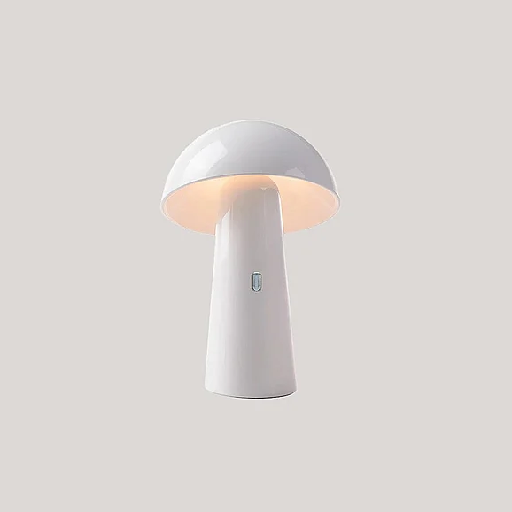 New Garden Cordless LED Outdoor Table Lamp Shitake 10" - White LUMSTK025BXWLNW