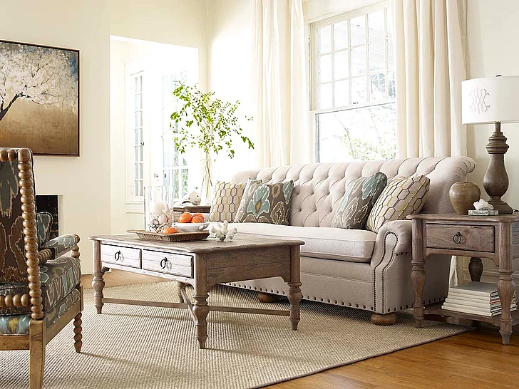 Kincaid Weatherford 3pc Occasional Table Set in Heather