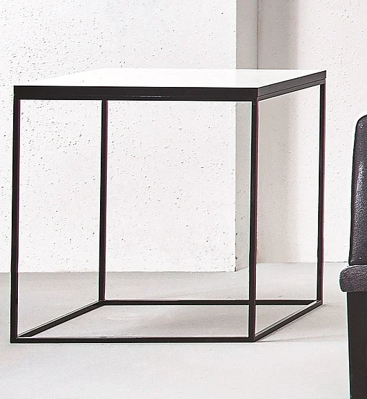 Enza Home Crystal Side Table Shiny White Acyrilic (Improved Packaging) 01665657